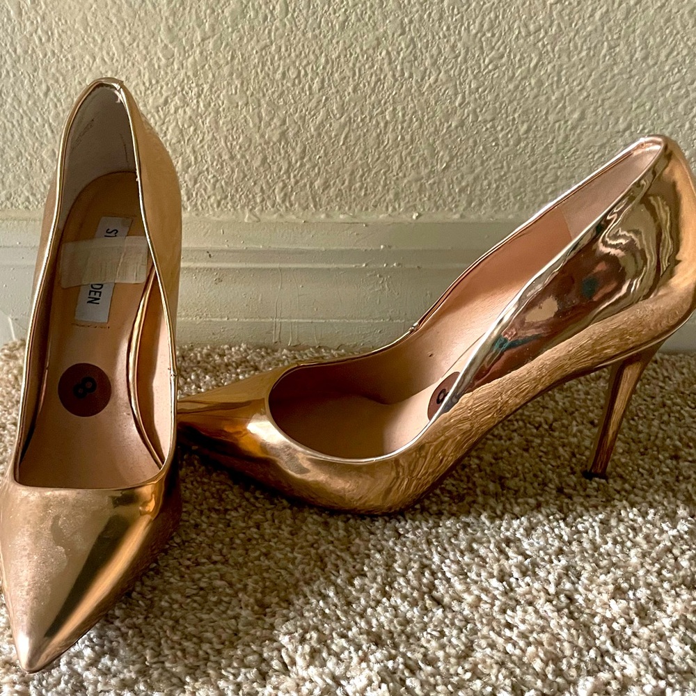 Steve Madden Gold Heels